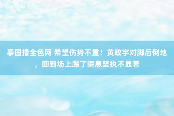 泰国撸全色网 希望伤势不重！黄政宇对脚后倒地，<a href=