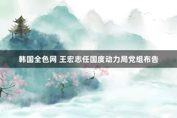 韩国全色网 王宏志任国度动力局党组布告