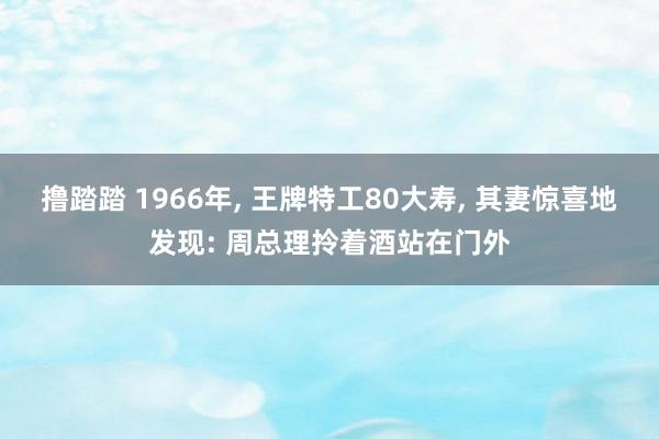 撸踏踏 1966年， 王牌特工80大寿， 其妻惊喜地发现: 周总理拎着酒站在门外