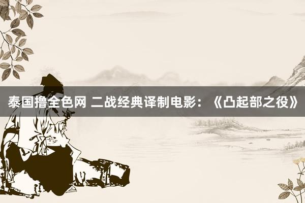 泰国撸全色网 二战经典译制电影：《凸起部之役》
