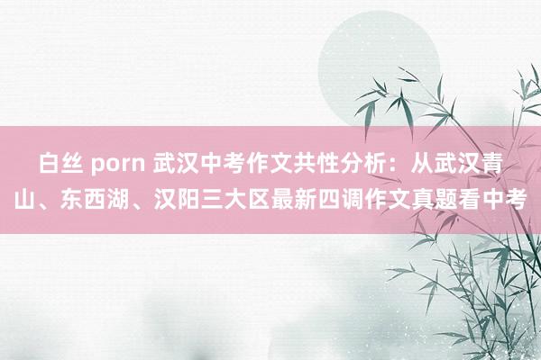 白丝 porn 武汉中考作文共性分析：从武汉青山、东西湖、汉阳三大区最新四调作文真题看中考