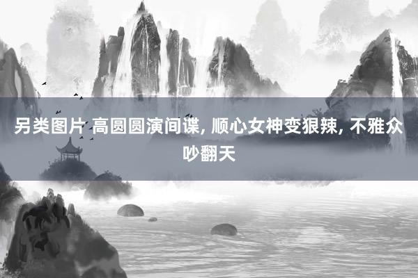 另类图片 高圆圆演间谍， 顺心女神变狠辣， 不雅众吵翻天