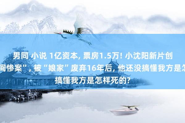 男同 小说 1亿资本, 票房1.5万! 小沈阳新片创“东谈主间惨案”, 被“娘家”废弃16年后, 他还没搞懂我方是怎样死的?